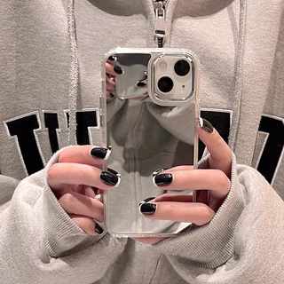 Make up Mirror เคส For Iphone 11 13 12 15 16 Pro Max 14 17 Air 16ProMax 14promax 12promax Soft TPU Silicon เคสทรศัพท์