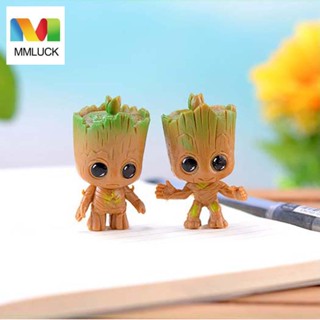 Jenniferdz ฟิกเกอร์ Groot Tree Man Groot ขนาดมินิของเล่นสําหรับเด็ก 4ชิ้น/ชุด