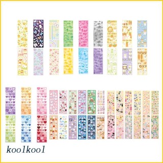 Kool สติกเกอร์กระดาษ ลายการ์ตูนน่ารัก สําหรับติดตกแต่งสมุดวารสาร