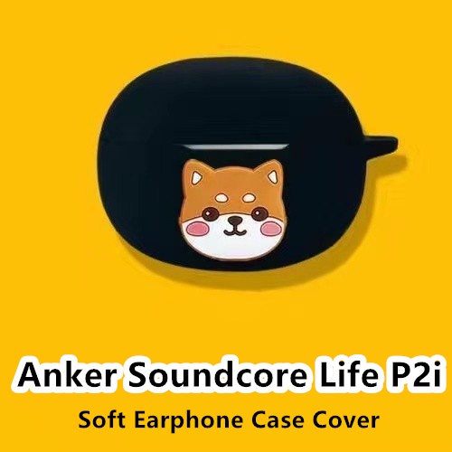 【จัดส่งด่วน】เคสหูฟัง แบบนิ่ม ลายการ์ตูน สีพื้น สําหรับ Anker Soundcore Life P2i P2i