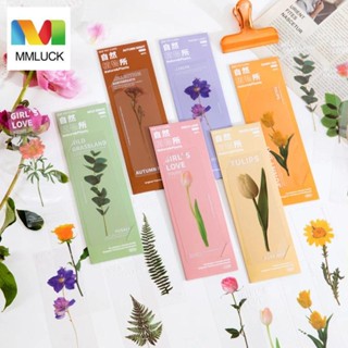 JENNIFERDZ 5pcs Translucent Flower Bookmarks Read Accessories Reading Bookmark Nature Plant Bookmark Gift Marker of Page Page Holder Reading Assistant Students Stationery Stationery Note Marker