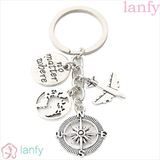 Lanfy พวงกุญแจโลหะ รูปเครื่องบิน มิตรภาพ DIY