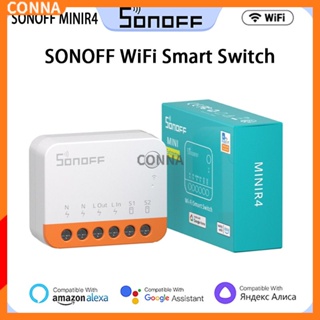 Sonoff MINI R4 Wifi โมดูลสวิตช์อัจฉริยะ Wi-Fi 2 ทางสวิทช์สมาร์ทโฮมทํางาน R5 S-MATE ควบคุมแบบไร้สาย Alexa Google Home