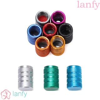 Lanfy ฝาครอบวาล์วยางล้อรถยนต์กันฝุ่น 4 ชิ้นสําหรับรถจักรยานรถบรรทุกรถยนต์รถบรรทุก