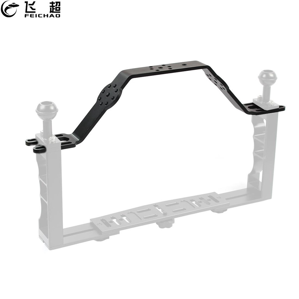 FEICHAO ถาดดําน้ํา Handle Grip ขยาย Lift Up Mount สําหรับ Dual Handheld Bracket สําหรับ GoPro 13 / 12 / 11 Action กล้อง