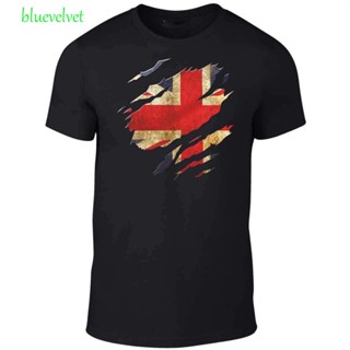 Bluevelvet เสื้อยืดลําลอง แขนสั้น คอกลม พิมพ์ลายธงชาติฮาราจูกุ แฟชั่นฤดูร้อน