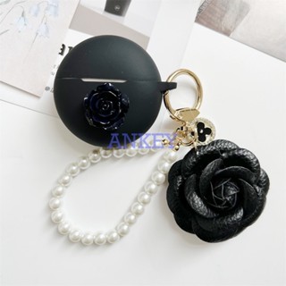 Cover For Sony LinkBuds S L900 LS900N  Earphone Silicone Case Flower Girl Gift Earbuds Soft Protective Headphone Headset Skin with Pearl chain