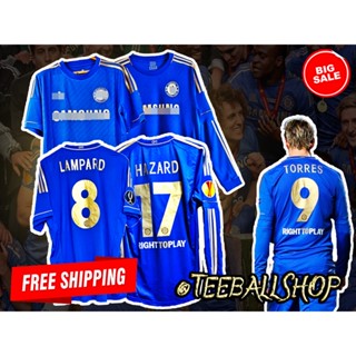 เสื้อฟุตบอลเชลซี แชมป์ยูโรป้า ย้อนยุคปี 2012/13 ชุดเหย้า Chelsea Retro Home Jersey 2012/13 (AAA)