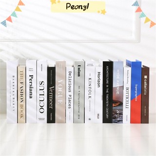 Peny หนังสือจําลองแฟชั่น เรียบง่าย ทันสมัย พร็อพหนังสือปลอม ตกแต่งกล่องหนังสือ นุ่ม สร้างสรรค์ ห้องนั่งเล่น เครื่องประดับ พร็อพถ่ายรูป ตกแต่งบ้าน