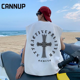 CANNUP เสื้อแขนกุด เสื้อกล้ามผู้ชาย เสื้อกีฬาแขนกุด C28A0BL