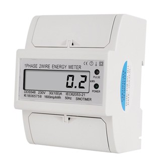 SINOTIMER DDS548 30-100A 230V AC Single Phase 2 Wire Digital Power Meter เครื่องวัดค่าไฟฟ้าเครื่องวัดค่าไฟฟ้า DIN Rail Mount