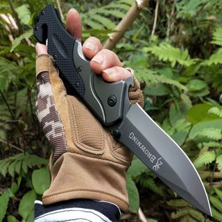 มีด Browning มีดพับ 22cm มีดพับพกพา ความแข็งสูง อุปกรณ์เดินป่า Outdoor Folding knife