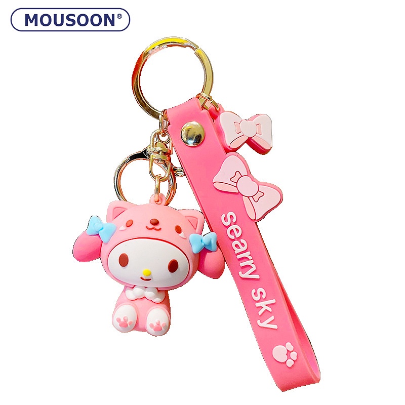 Mousoon พวงกุญแจจี้กระเป๋าตุ๊กตาการ์ตูน Sanrio น่ารัก