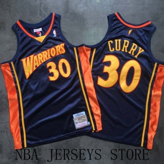 เสื้อกีฬาแขนสั้น ลายทีม Motion NBA Jersey Warriors 30# เสื้อกีฬาบาสเก็ตบอล ผ้าฝ้าย ปักลาย Curry 2009-10 สไตล์เรโทร สําหรับผู้ชาย และผู้หญิง 228988