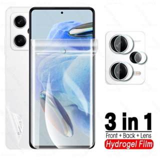 3in1 Screen Protector  For Xiaomi Redmi Note 12 pro plus 5G 4G Turbo Note12 12S Front Back Soft Hydrogel Film Camera film