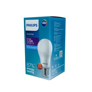 ไฟแสงสว่าง Philips หลอดไฟ led 13วัตต์ 13w หลอดไฟแอลอีดีฟิลิปส์ รุ่น Essential (ต่อหลอด)