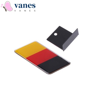 Vanes1 สติกเกอร์ตราสัญลักษณ์ธงชาติอังกฤษ เยอรมัน ฝรั่งเศส สําหรับตกแต่งรถยนต์