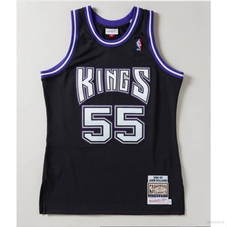 เสื้อกีฬาแขนสั้น ลายทีม BKB 2000-01 NBA Jersey Sacramento Reis No. เสื้อกั๊กกีฬาที่ระลึก พลัสไซซ์ 55 Jason Williams Classic ELQX 106864