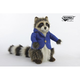 7830 ตุ๊กตาแรคคูน Raccoon Boy Hansa Creation