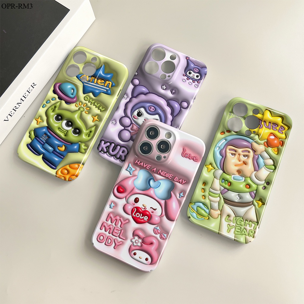 Realme 8 7 7i C17 6 6i 5 5i 5s 3 2 Pro 5G เคสเรียวมี สำหรับ Case Cartoon Buzz Lightyear Melody เคสโทรศัพท์ Hard Phone Cases