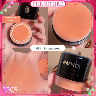 ♕Maffick Vigor Air Cushion Blush Powder เป็นมิตรกับผิว Soft Color Uniform Skin Tone สีชมพู Rouge Pigment เค้ก Long Lasting Face แต่งหน้า3สีเฟอร์นิเจอร์