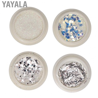 Yayala Nail Sequins  Nail Glitter Sequins Safety Stylish Decorative Different Shapes Elegant  for Nails