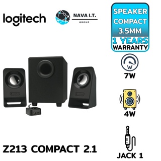 COINSคืน15%⚡FB9JMZV6⚡ LOGITECH Z213 COMPACT 2.1 SPEAKER SYSTEM รับประกัน 1ปี