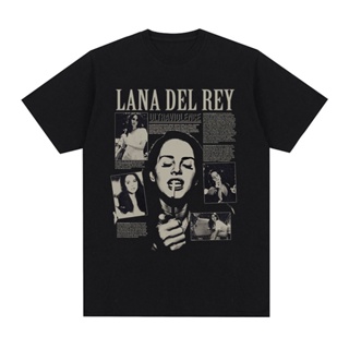 ขายดี เสื้อยืดแขนสั้น พิมพ์ลายอัลบั้มเพลง Singer Lana Del Rey สไตล์ฮิปฮอป สําหรับผู้ชาย 2023