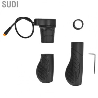 Sudi Electric Bike Handlebar Throttle Grip 76X Rubber Throttle Universal Split Half Left Hand Rotating Speed Control Handle