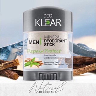 Deo Klear โรลออน สารส้ม Mineral Deodorant Stick for Men Repair Protect