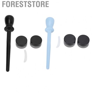 Foreststore Silicone Eyeliner Tool  Silicone Eyeliner Brush Set Vertical Grip Easy Control Portable  for Weddings for Women