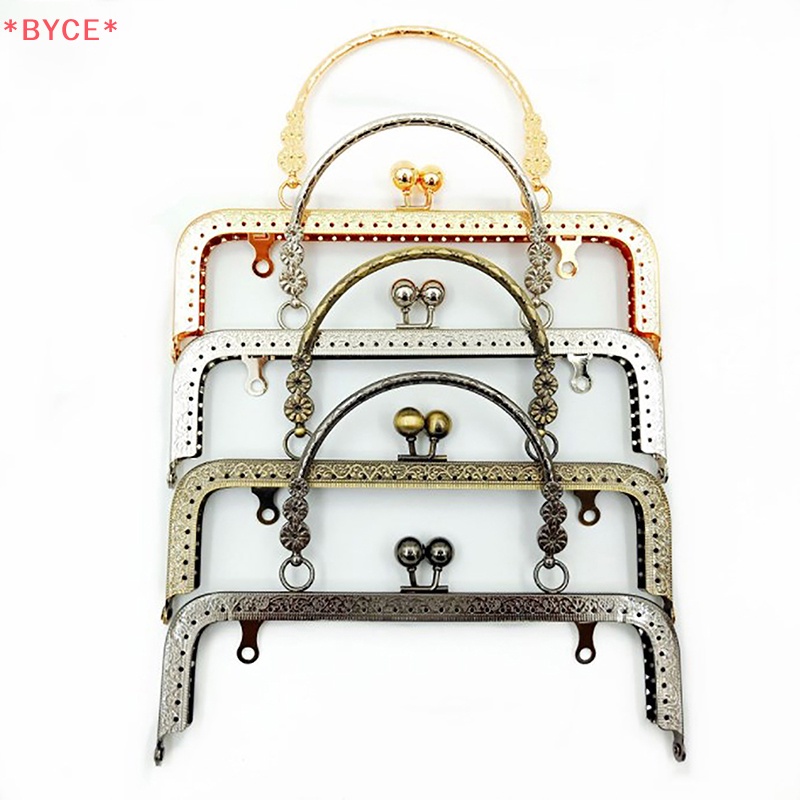 Byce> ใหม่ ตะขอโลหะ ทรงสี่เหลี่ยม ลายนูน 20 ซม. อุปกรณ์เสริม สําหรับเย็บกระเป๋าถือ