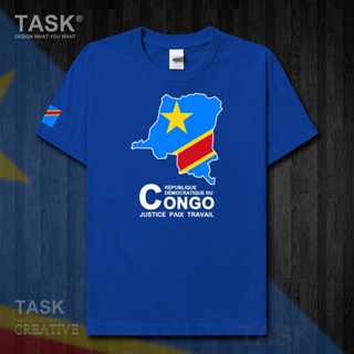 Congo Cod Kinshasa รองเท้าผู้ชาย &amp;#39;s เสื้อยืด แขนสั้น ลายแผนที่คันทรี่ ขนาดใหญ่ 50 ชิ้น