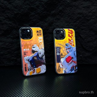 เคสโทรศัพท์มือถือแบบแข็ง กันกระแทก ลายการ์ตูนกันดั้ม หลากสี หรูหรา สําหรับ iPhone XS XR X XS max 11 12 13 14 11 Pro max 12 Pro 13 Pro max 14 Pro max