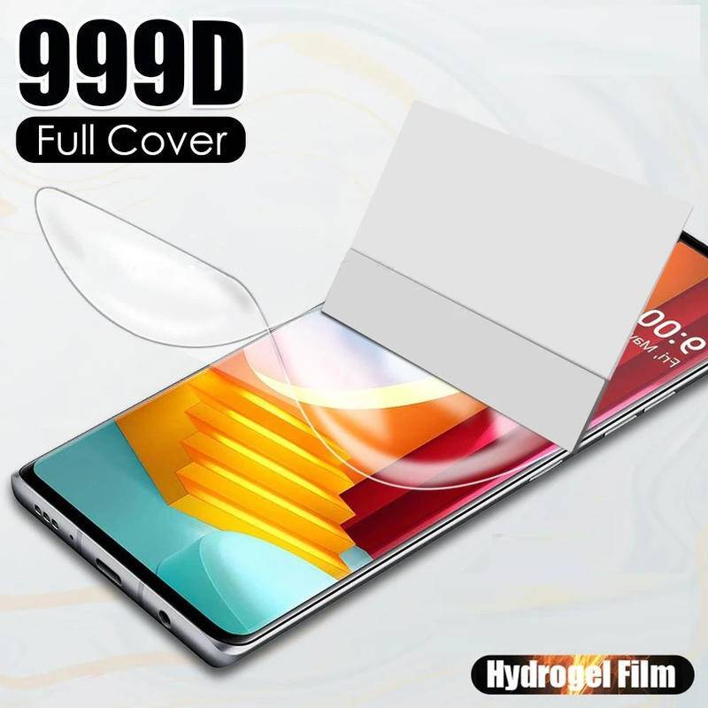 3PCS HD Full Cover Hydrogel ฟิล์มสําหรับ LG G8X V50S V60 ThinQ 5G UW Anti blue light Screen Protecto