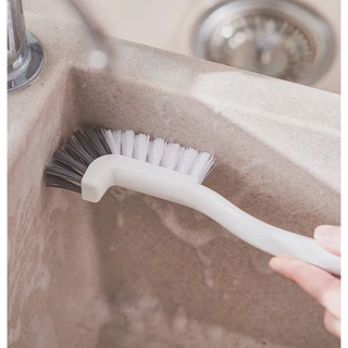 Omocha | Angled Cleaning Brush แปรงขัดสะดืออ่างล้างจาน แปรงปลายงอ ขัดซอกอ่าง