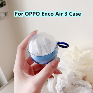 【จัดส่งด่วน】เคสหูฟังนิ่ม แบบใส ไล่โทนสี กลิตเตอร์ สําหรับ OPPO Enco Air 3 3