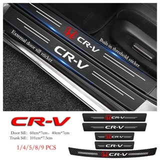 สติกเกอร์คาร์บอนไฟเบอร์ ป้องกันรอยขีดข่วน สําหรับติดขอบประตูรถยนต์ Honda CRV CR-V G3 G4 G4.5 G5 G5.5