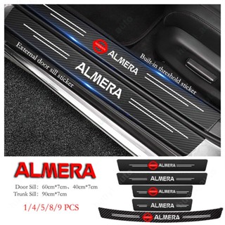 สติกเกอร์หนัง คาร์บอนไฟเบอร์ ป้องกันรอยขีดข่วน สําหรับ Almera N17 2011-2018 N19 2019-UP E Turbo MT EL/VL Turbo CVT