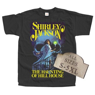 เสื้อยืดผ้าฝ้าย พิมพ์ลายโปสเตอร์ภาพยนตร์สยองขวัญ The Haunting Of Hill House V4 สีดํา ทุกขนาด S-5Xl