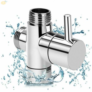 【VARSTR】"3-Way Brass Diverter Valve for Shower Head with Chrome Finish - High Quality and Durable"