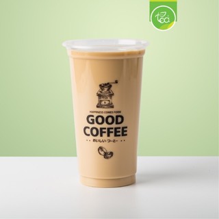 [CGB22] แก้วกาแฟ 22 ออนซ์ Good Coffee สีดำ แก้วกาแฟพลาสติก แก้วพลาสติก PP 22oz ปาก 95 (50 ใบ/แถว) ออกแบบโดย ทีอีเอ