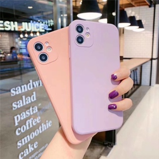 เคสโทรศัพท์ซิลิโคน TPU แบบนิ่ม ทรงสี่เหลี่ยม ป้องกันกล้อง กันกระแทก สีแคนดี้ หรูหรา สําหรับ Vivo Y17 Y15 Y12 Y11 Y3 Y3S Y12i U3X U10 X50 Pro Plus