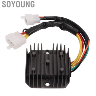 Soyoung Motorcycle Aluminum Voltage Regulator 32800-31021 32800-37010 7 Pin Fit for Suzuki GT380 GT550 TS400 1972-1976 Voltage Rectifier