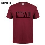 ขายดี เสื้อยืดแขนสั้น คอกลม ผ้าฝ้าย ทรงหลวม ลาย Marvel Maroon Man 02 สําหรับผู้ชาย 435855