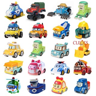 Cleoes ฟิกเกอร์หุ่นยนต์ Robocar Poli Robot Poli Roy Haley โลหะผสม ของเล่นสําหรับเด็ก