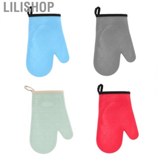 Lilishop Silicone Oven Mitt High Temperature Retardant  Silicone Microwave Glove for Cooking