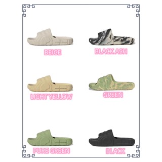 ของแท้ 100% Adidas originals Adilette 22 beige black ash light yellow green pure green black รองเท้าแตะ สะดวกสบาย หลายสี