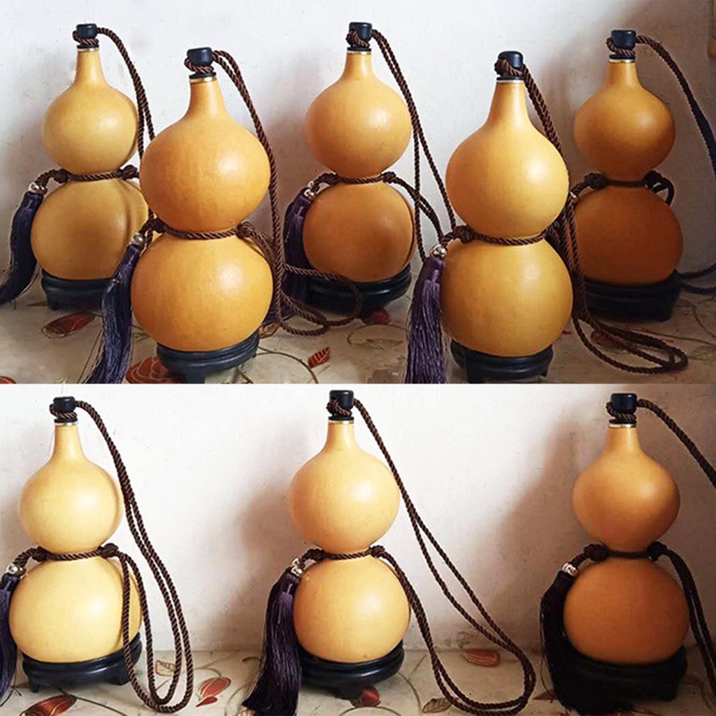 ตกแต่งสัญลักษณ์ของ [Choo]Gourd Happiness And Luck Handmade Gourd ตกแต่งสําหรับเครื่องดื่มบ้านที่วางข