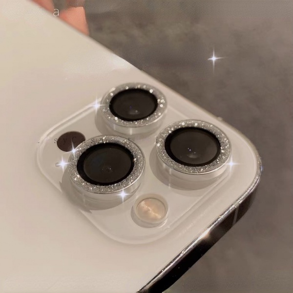 ฟิล์มกล้อง สำหรับ for iPhone 16 15 11 12 13 14 Pro Max 11promax 14Plus 12 13 Mini กันรอยเลนส์กล้อง กันกระแทก ประดับเพชร